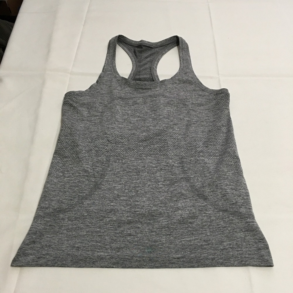 Lululemon Swiftly Tech Tank Top Womens Size 8 Gray Racerback Perforated